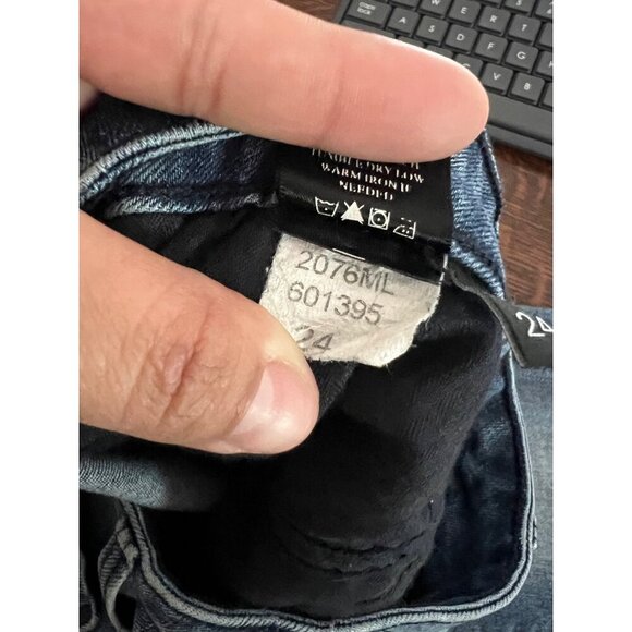 Parker Smith Twisted Seam Cropped Skinny Jeans in Ocean Side Size 24 - Picture 10 of 11